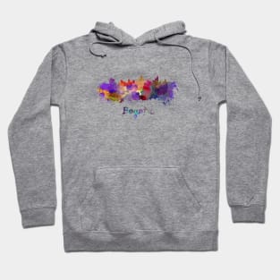 Bogota skyline in watercolor Hoodie